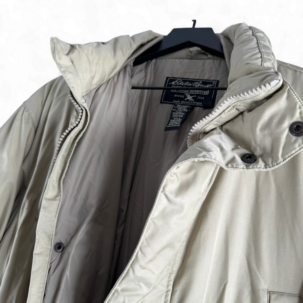 Goose Down Eddie Bower Mens Parka Coat Sz S Small - Picture 4 of 6
